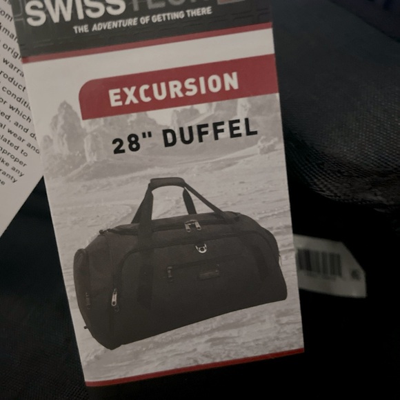 Swiss Tech 28" Excursion Travel Duffel Bag- Black - Picture 6 of 8
